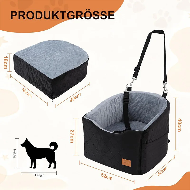 Pet Car Carrier Bed