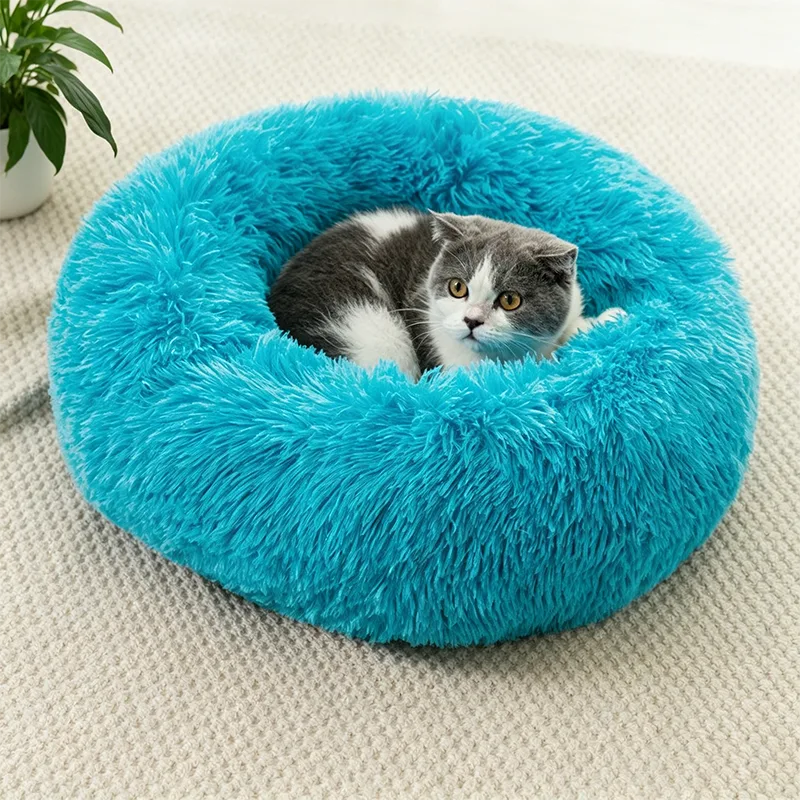 Cama para mascotas de terciopelo fotovoltaico