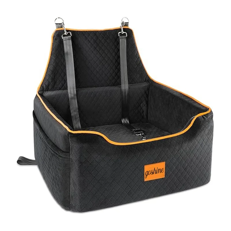 Cama para mascotas en el asiento trasero del coche
