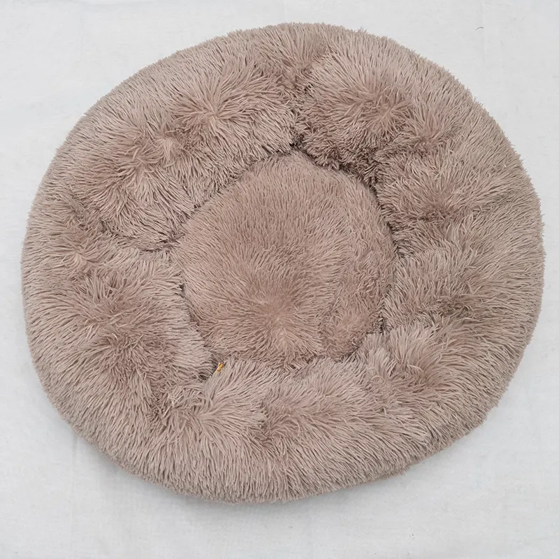 Cama redonda acolchada para mascotas